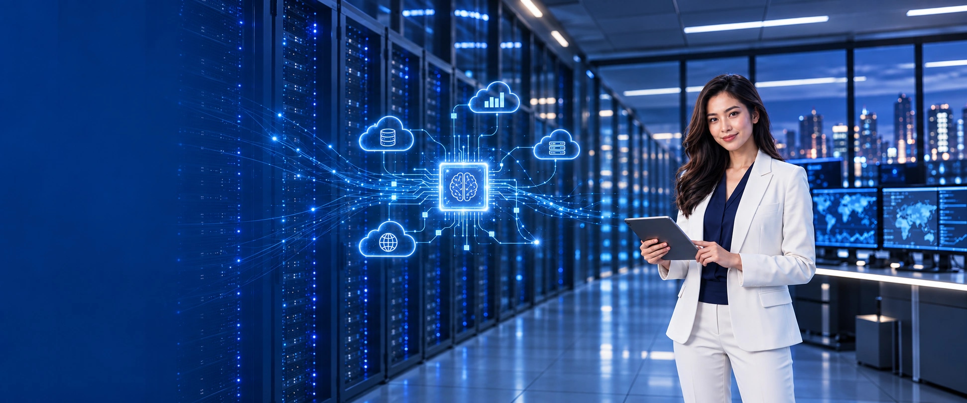 ผู้เชี่ยวชาญด้านโครงสร้าง Cloud และ AI ภายในศูนย์ข้อมูล