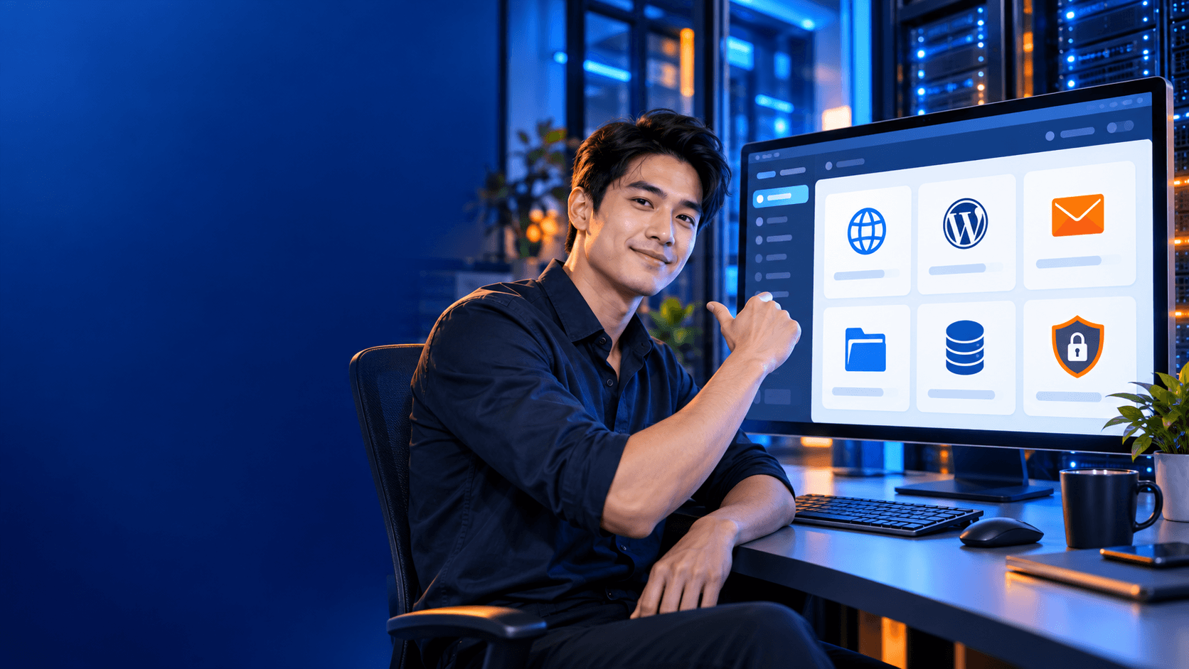 ภาพปกแนะนำ DirectAdmin สำหรับจัดการเว็บไซต์ Linux Hosting, WordPress, อีเมล และ SSL