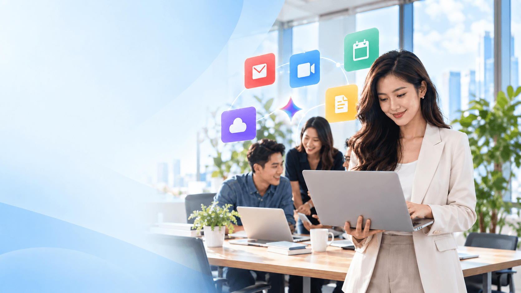 ภาพประกอบ Google Workspace สำหรับธุรกิจ